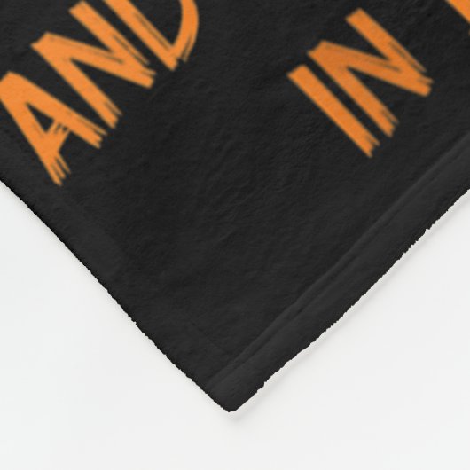 Trumpkin Sinaasappel aan de buitenkant Anti-Trump  Fleece Deken (Hoek)