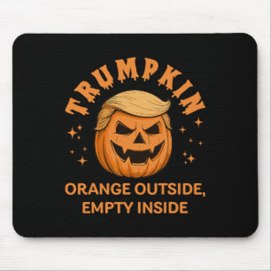 Trumpkin Sinaasappel buiten leeg in Funny Hallowe Muismat