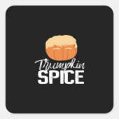 Trumpkin Spice Funny Politieke Halloween Vierkante Sticker (Voorkant)