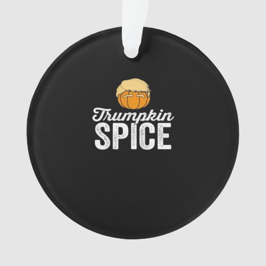 Trumpkin Spice grappige politieke Halloween grap Ornament (voorkant)