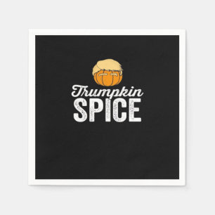 Trumpkin Spice grappige politieke Halloween grap Servet