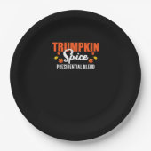 Trumpkin Spice Halloween Thanksgiving Funny Papieren Bordje (Voorkant)