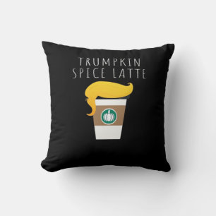 Trumpkin Spice Latte Funny Donald Joke Pumpkin Spi Kussen