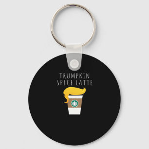 Trumpkin Spice Latte Funny Donald Joke Pumpkin Spi Sleutelhanger