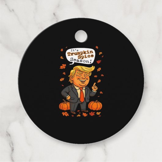 Trumpkin Spice Seizoen Classic Bedankjes Labels (Voorkant)