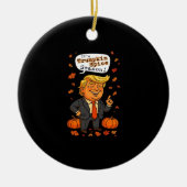 Trumpkin Spice Seizoen Classic Keramisch Ornament (Voorkant)
