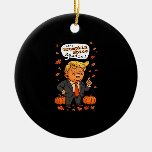 Trumpkin Spice Seizoen Classic Keramisch Ornament (Voorkant)