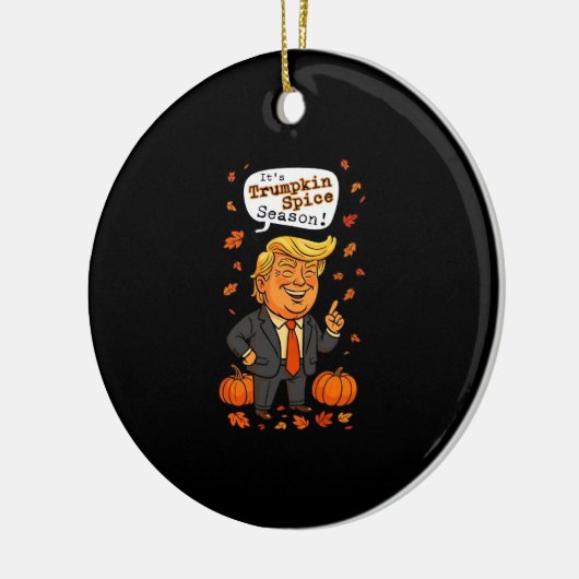 Trumpkin Spice Seizoen Classic Keramisch Ornament (Links)