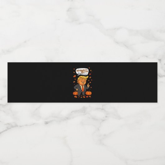 Trumpkin Spice Seizoen Classic Waterfles Etiket (Enkel label)