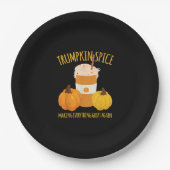 Trumpkin Spice Thanksgiving maken alles geweldig Papieren Bordje (Voorkant)