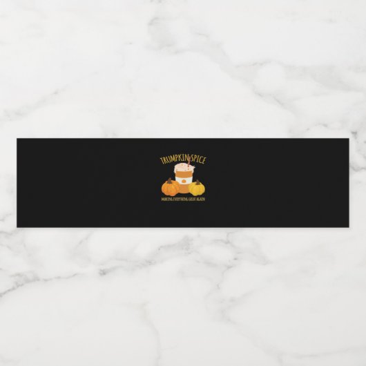 Trumpkin Spice Thanksgiving maken alles geweldig Waterfles Etiket (Enkel label)