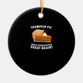 Trumpkin taart maken Thanksgiving weer geweldig Keramisch Ornament (Voorkant)