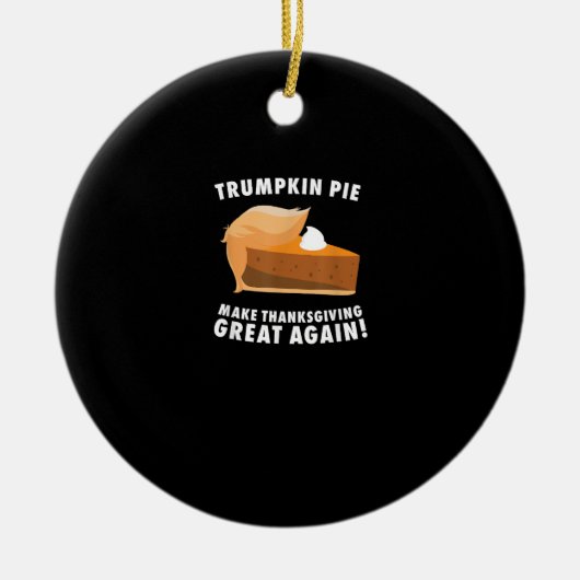Trumpkin taart maken Thanksgiving weer geweldig Keramisch Ornament (Voorkant)
