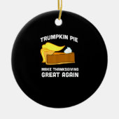 Trumpkin taart maken Thanksgiving weer geweldig Keramisch Ornament (Voorkant)