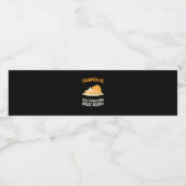 Trumpkin taart maken Thanksgiving weer geweldig po Waterfles Etiket (Enkel label)