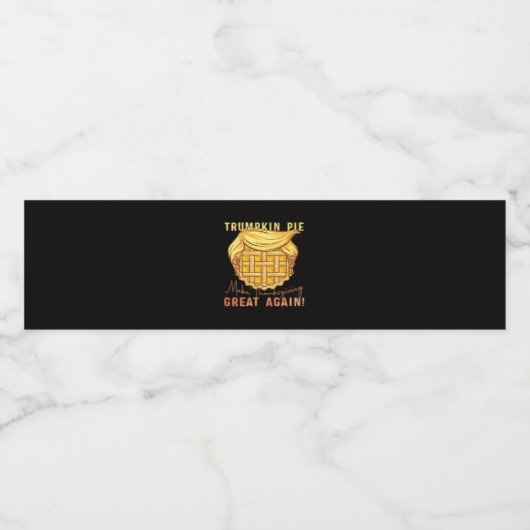 Trumpkin taart maken Thanksgiving weer geweldig!!  Waterfles Etiket (Enkel label)