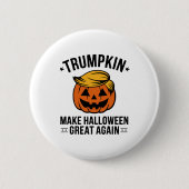 Trumpkin, Trump Halloween cadeau, Trumpkin Make Ronde Button 5,7 Cm (Voorkant)
