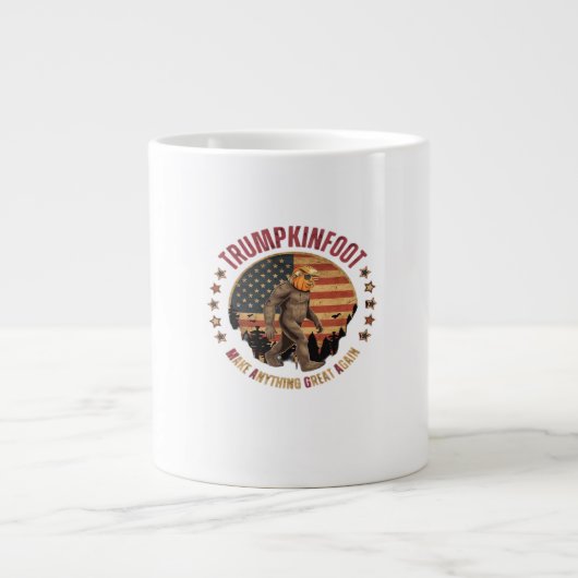 Trumpkinfoot Bigfoot Trumpkin maken alles geweldig Grote Koffiekop (Voorkant)