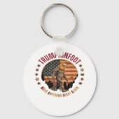 Trumpkinfoot Bigfoot Trumpkin maken alles geweldig Sleutelhanger (Voorkant)