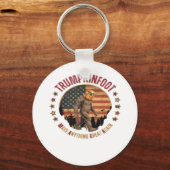 Trumpkinfoot Bigfoot Trumpkin maken alles geweldig Sleutelhanger (Voorkant)