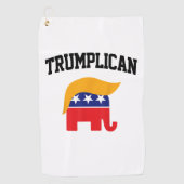 Trumplican Trump-aanhangers Golfhanddoek (Voorkant)