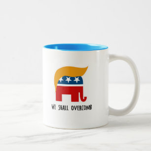 Trumplican - We zullen overhalen Tweekleurige Koffiemok