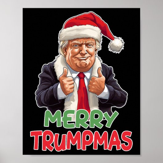 Trumpmas - Kerstman Donald Trump Poster (Voorkant)