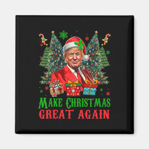 Trumpmas maken kerst weer geweldig Kerstman doen Magneet