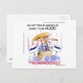 Trumpnocchio Funny Donald Trump Items Briefkaart (Voorkant / Achterkant)