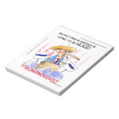 Trumpnocchio Funny Donald Trump Items Notitieblok (Linkerzijde)