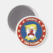 Trumpo de Clown - Donald Trump Cartoon Magneet (Voorkant / Achterkant)