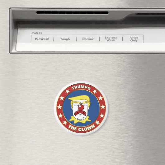 Trumpo de Clown - Donald Trump Cartoon Magneet (Insitu (Vaatwasser))