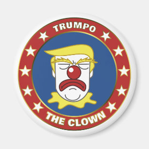 Trumpo the Clown - Donald Trump Cartoon Magneet