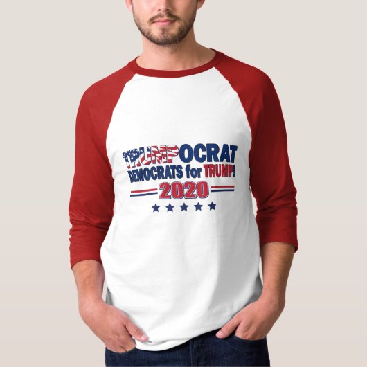 Trumpocrat - Democraten voor Trump T-shirt (Voorkant)