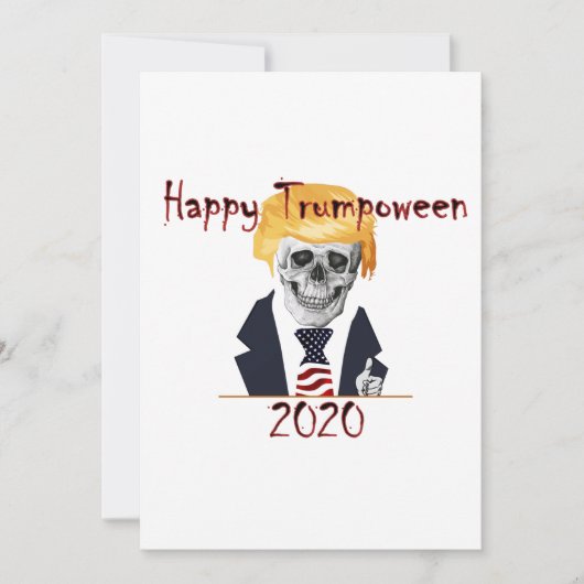 Trumpoween Flat Wenskaart Kaart (Voorkant)