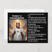 Trumps 10 geboden briefkaart (Voorkant / Achterkant)
