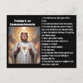 Trumps 10 geboden briefkaart (Voorkant)