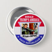 Trump's America Ronde Button 7,6 Cm (Voorkant /achterkant)