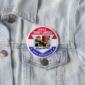 Trump's America Ronde Button 7,6 Cm (In situ)