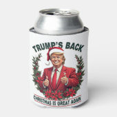 Trump's Back Christmas is weer geweldig Kerstman Blikjeskoeler (Blikje Voorkant)
