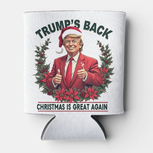 Trump's Back Christmas is weer geweldig Kerstman Blikjeskoeler (Voorkant)