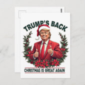 Trump's Back Christmas is weer geweldig Kerstman Briefkaart (Voorkant / Achterkant)