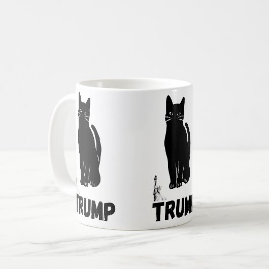 Trumps black cat  mugs koffiemok (Voorkant links)