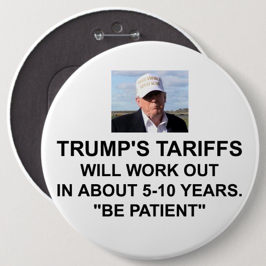 Trumps Button van tarieven (Voorkant /achterkant)