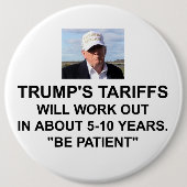 Trumps Button van tarieven (Voorkant)