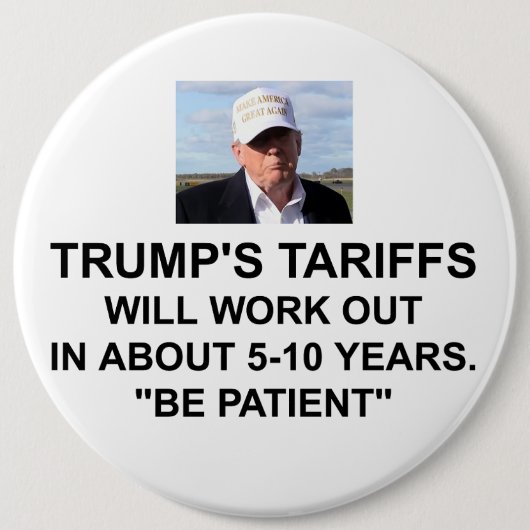 Trumps Button van tarieven (Voorkant)