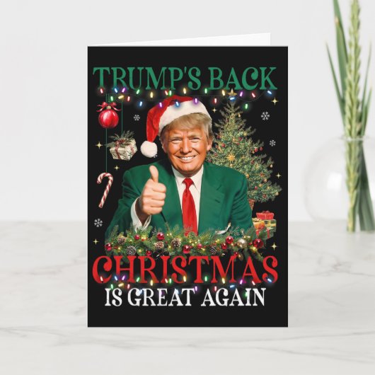 Trump's Ck Kerstmis is weer geweldig Grappige Trum Kaart (Voorkant)