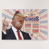 Trump's Clown Show Circus - Vintage Poster Design Legpuzzel (Horizontaal)