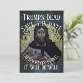 Trump's Dead After Party in Hell It will be Wild Kaart (Staand voorkant)