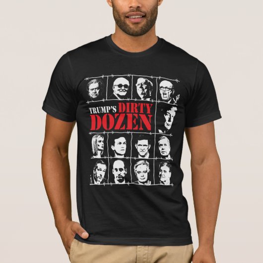 Trump's Dirty Dozen T-shirt (Voorkant)
